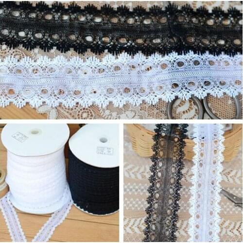 5 Meters Pink Polyester Cotton Lace Trim Fabric Embroidered DIY Sewing Patchwork Accessories Apparel Lace Ribbon Craft Supplies