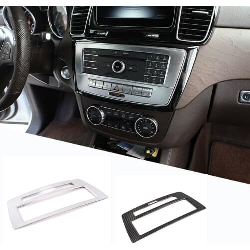 ABS Chrome For Mercedes Benz GLE GLS Class 2013-2019 Car Center Console Voice Mode Panel Trim