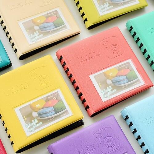 68 Pockets Photos Album Mini Candy Color Book Style Album for 3 Inch Mini Instax & Name Card 7s 8 25 50s Photo Album