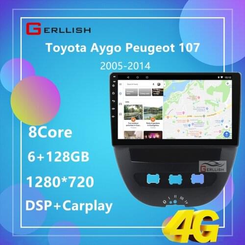 Car GPS Radio Multimedia car radio android for Toyota Aygo Peugeot 107 2005-2014 for Citroen C1
