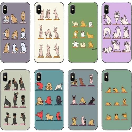 Yoga Animal Cats Dogs Accessories Phone Case For Huawei Honor 20 10i 9X 10 Lite 8S 8C 8X 7C 7X 7A 6C Pro 6 6A 6X 5C V10