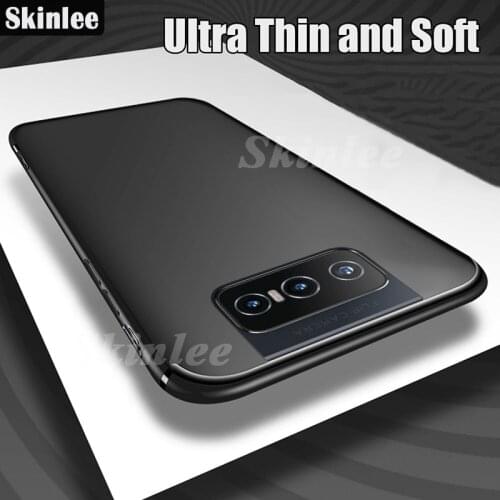 Skinlee Case For Zenfone 8 Flip Full Protection Soft Silicone Matte Cover For ASUS Zenfone 7 Shockproof Case