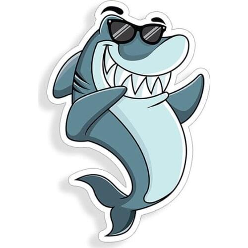 Dabbing Shark Sticker Dab Cooler Cup Window Bumper Laptop Wall Sign Dance Decal