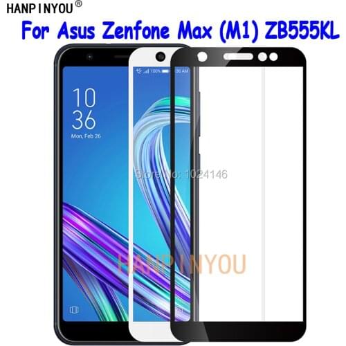 For Asus Zenfone Max (M1) ZB555KL 5.5" Full Cover Tempered Glass Screen Protector Ultra Thin Explosion-proof Protective Film