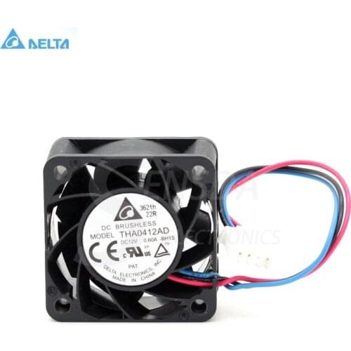 For delta THA0412AD 4cm 4020 12v 0.60A fan dual ball wind capacity
