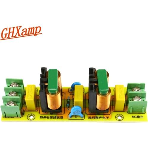 GHXAMP 15A EMI Filter Two-stage Composite EMI Filter Module EMI Power Filter For Power Amplifier Decoder Board 1pc