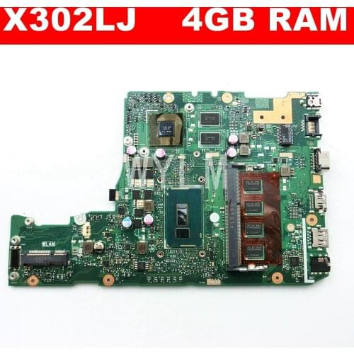 X302LJ MAIN_BD._4G/AS V2G I5-5200U 4GB RAM GT920M 2G Motherboard For ASUS X302L X302LA X302LJ Laptop Mainboard Test ok