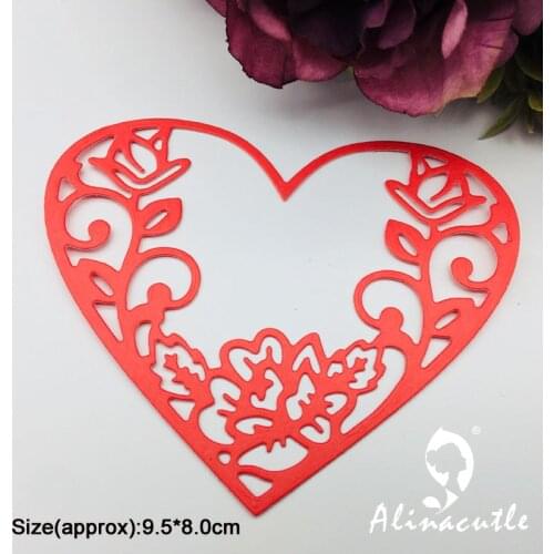 Metal Cutting die Cut Flower Heart DIY Scrapbooking Paper Craft Handmade Card Album Punch Knife Art Cutter Alinacutle Die