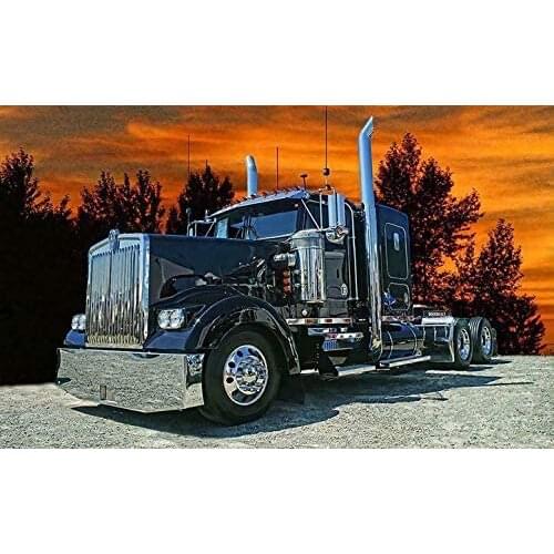 Metal Sign Trucker Sunset Tin Signs New Year Easter Wall Bar Pub Family Cafe Signs Men Cave Best Gifts for Friends Family Fun