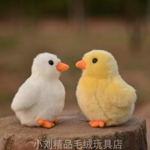 Cute rare real life chicken chick animal plush toy doll children birthday gift 16cm high quality