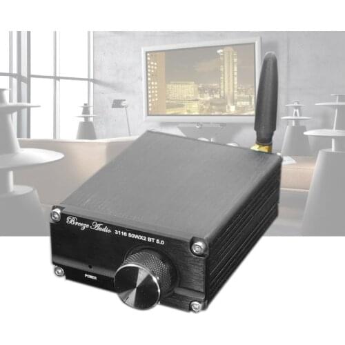 Size (mm) : W68 H33 L90 TPA3116 2.0 Class D Mini Digital Power Amplifier Bluetooth 5.0 Maximum Output Power 50W*2