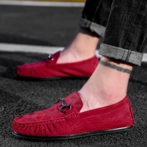 Men Genuine Leather Shoes Luxury Brand Loafers Slip On Moccasins Men Causal Shoes Leather Sneakers Boat Shoes Chaussure Homme I