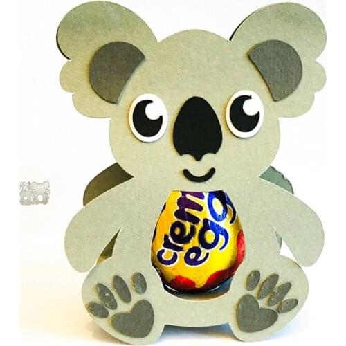 Koala Easter Egg Box Metal Cutting Dies Set Embossing Stencil Templates Mold Paper DIY Art Craft Scrapbook Book Card Decor