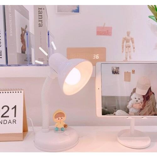Cute Cartoon Table Lamp Modern Bedroom Bedside Lamp Kids Children Office Reading Study Lamp Adjustable Ins Industrial Desk Lamp