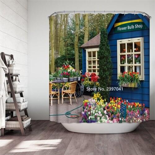 New underwater coral abstract painting Peking Opera facial makeup Nordic art animal shower curtain waterproof and mildew proof