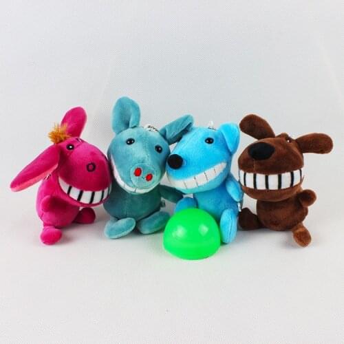 New lifelike 12cm plush cute Wolf pig donkey dog teeth soft doll Pendant bag decoration Keychain festival christmas gift friend