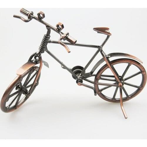 Special tourist souvenir bicycle model iron crafts retro home TV cabinet decora ornaments bicycle new year gifts for children