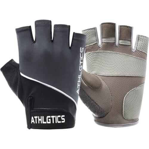 1 Pair Anti-slip Breathable Half Finger Riding Gym Fitness Gloves for Men Women Breathable Anti-slip Half Finger Motorcycle