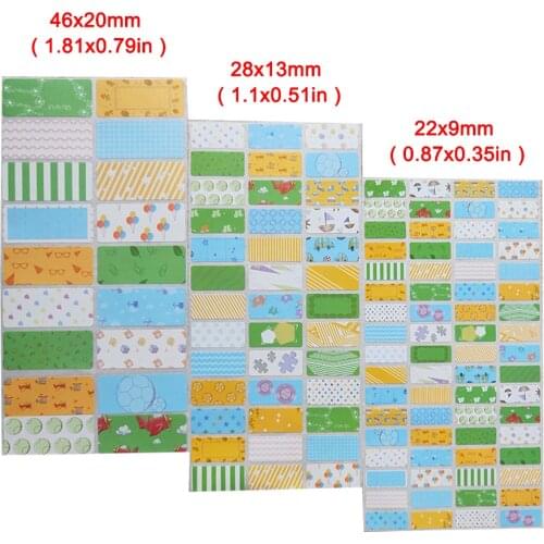 Blank Boy Pattern Name Sticker Kids Personal Sticker DIY Waterproof Memo Pad Adhesive Handwritten Stationery Personal Item Tag