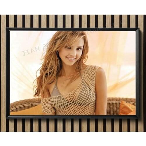 R0233 Jessica Alba (2) Star Sexy Beautiful Girl Model Wall Sticker Silk Poster Art Home Decoration
