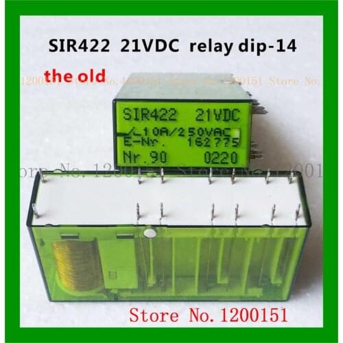 SIR422 SIR422-21VDC 21V SIR422-DC21V relay DIP-14