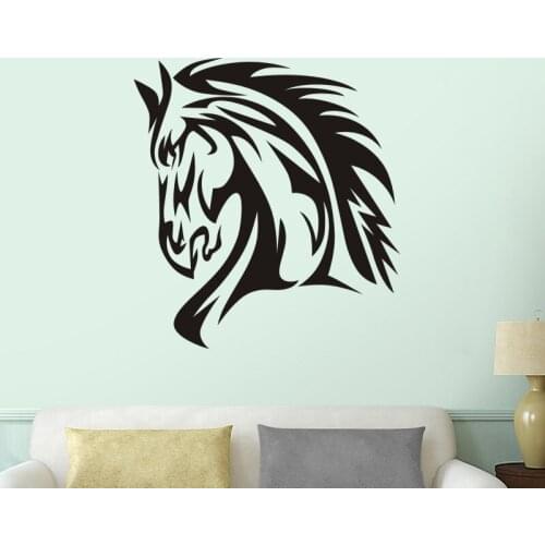 Horse Wall Sticker El caballo Decal Cheval Posters Vinyl Wall Art Decals Decor Mural Wild Animal Sticker Horse Car Sticker