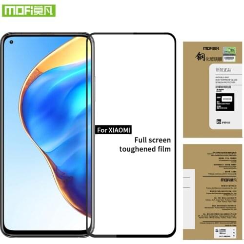 Full Cover Tempered Glass For XIAOMI MI 10 10T Lite MOFi Screen Protection For XIAOMI MI 10T Pro Tempered Glass color film