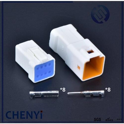 1 sets JST JWPF type Automotive Waterproof Cable Connector 8 pin Male and Female Butt Plug 08R-JWPF-VSLE-S 08T-JWPF-VSLE-S