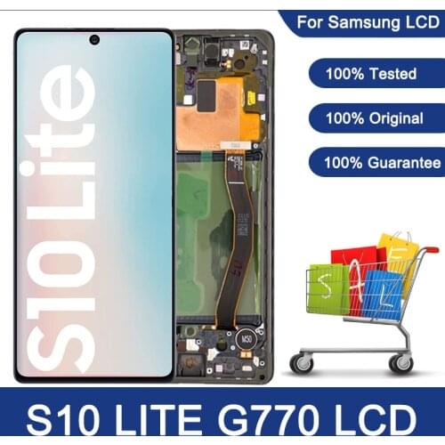 100% Original 6.7'' LCD Display For Samsung Galaxy S10 Lite SM-G770F/DS SM-G770F LCD Touch Screen Digitizer Assembly Repair Part