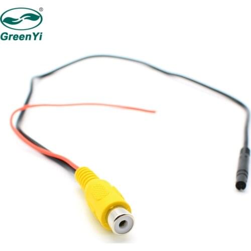GreenYi 4 Pin Plug to RCA Plug Conversion Line Only Support NTSC System ONLY FOR GreenYi DVR Mirror Monitors