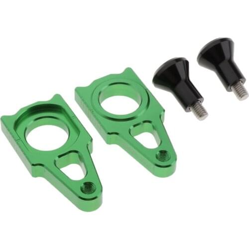 Axle Blocks Chain Adjuster For KAWASAKI KX250 KX300 KX450 2006