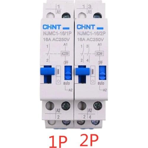 CHNT NJMC1-16/1 P 2P DC24V AC220V 16A Mais Relé Relé de Impulso