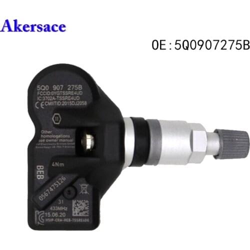 5Q0907275B Tire Pressure Monitor Sensor for AUDI A3 A7 A6 SKODA BENTLEY Bentayga PORSCHE VOLKSWAGEN Beetle Golf 5Q0907275