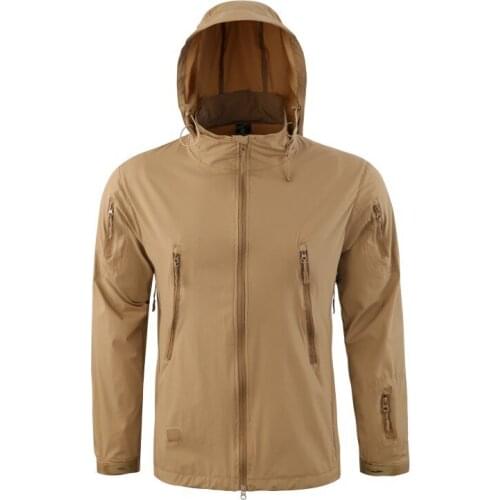 Spring Autumn Hiking jacket Windbreaker for Men Tactical Elastic Quick Dry Thin Jackets Outdoor Cycling Climbing Fishing Coats