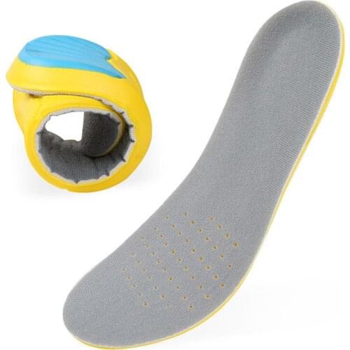Elastic Shock Absorbing Shoes Pads EVA Sport Running Insole Unisex Deodorant Breathable Cushion For Feet Orthopedic Soles