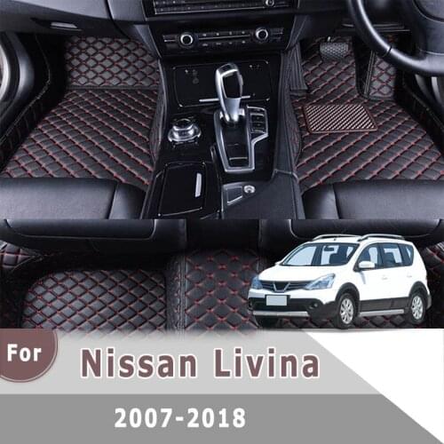 RHD Carpets For Nissan Livina 2018 2017 2016 2015 2014 2013 2012 2011 2010 2009 2008 2007 Car Floor Mats Interior Accessories