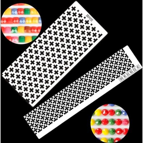 Kexinzu DIY Diamond Painting Tools Drawing Ruler Square Round Drill Diamond Embroidery Accessory Stainless Steel