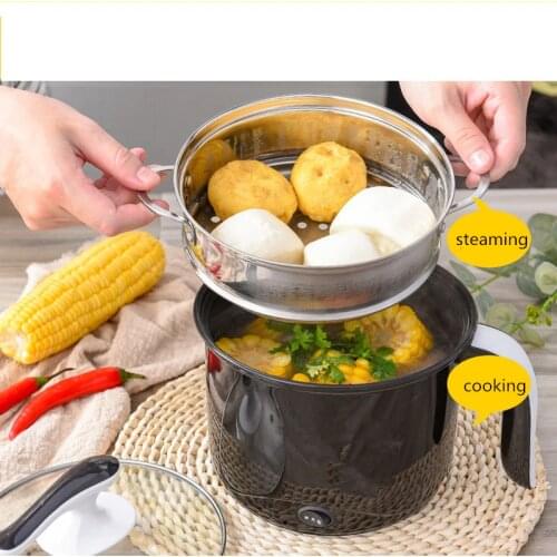 220V 1.2L/1.8L Multifunction Electric Cooking Pot Machine Single/Double Layer Available Hot Pot Multi Cooker EU/AU/UK/US plug