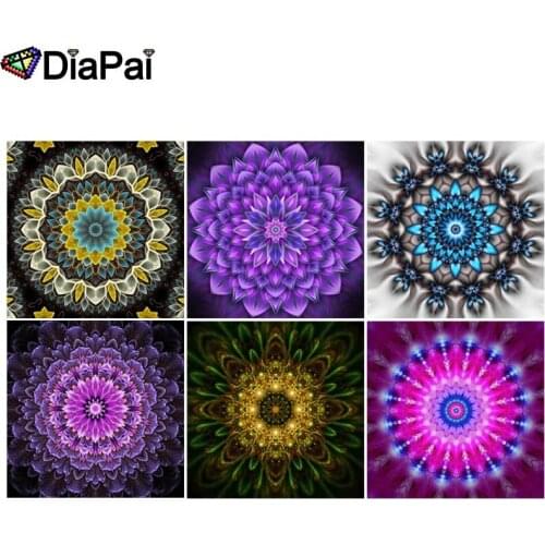 DIAPAI 5D DIY Diamond Painting Full Square/Round Drill "Religious Mandala" 3D Embroidery Cross Stitch 5D Decor Gift