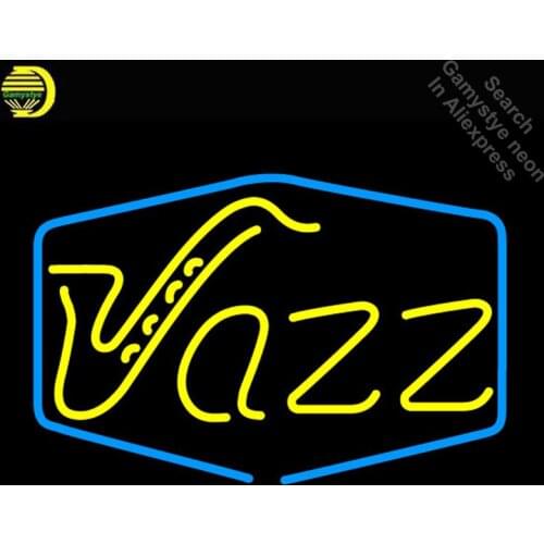 Jazz Room Neon Sign neon Light Sign Real galss tubes Custom Brand Design Restaurant Hotel Neon signs for sale Dropshipping 17x12