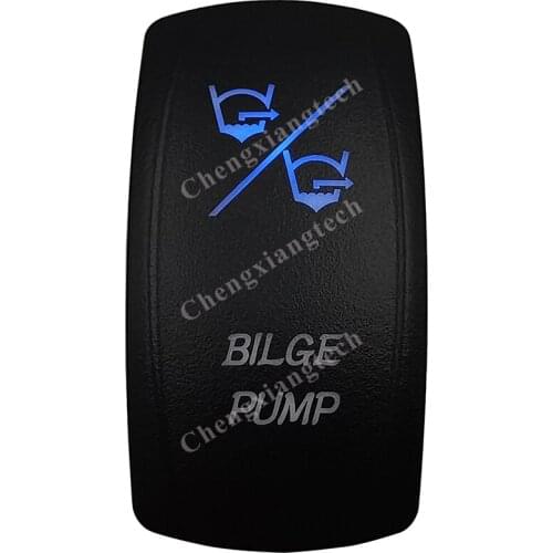 Bilge Pump Car Boat Blue Led Lasor 7 Pins 3 Way Rocker Toggle Switch On Off On 12v 24v Marine Grade Carling Arb Narva 4x4