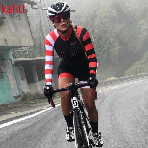 Pro Ladies Bike Long Sleeve Cycling Jersey Pro Fit Road MTB Breathable Sweatshirt Jumpsuit Shorts macaquinho ciclismo feminino