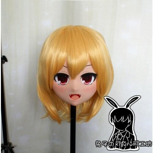 RB6528)Quality Handmade Female Resin Cosplay Japanese Role Anime Rumia Kigurumi Crossdress Doll Transgender Mask