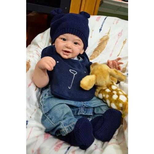 NPK 21inch Lifelike Reborn Doll Kit Phoenix Soft Touch Fresh White color Soft Flexible Unfinished Doll Parts