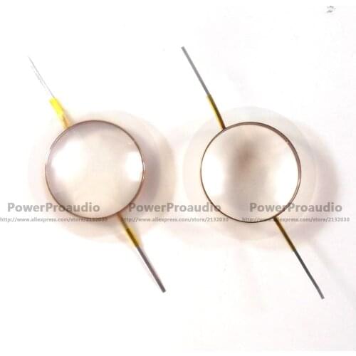 2PCS Transparent Polyester Diaphragm Repair Kit Flat Wire VC 44.4mm 8 Ohm