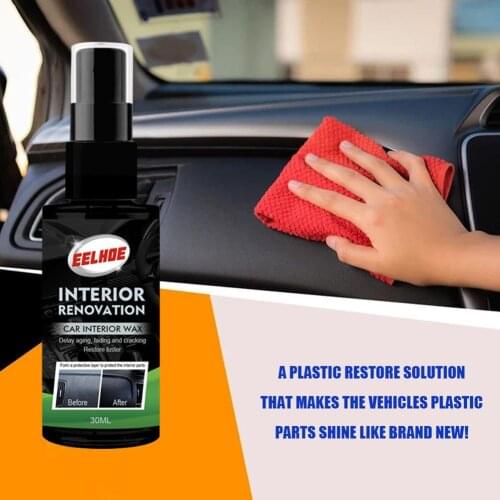 Car Interior Wax Plastic Parts Refurbished Wax Leather Seat Maintenance Agent Coating Polishing Wax Detergent Coating Agent