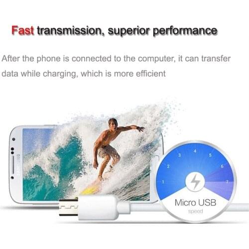 Suitable for smartphone Samsung S4 Redmi Android V8 micro USB charging cable