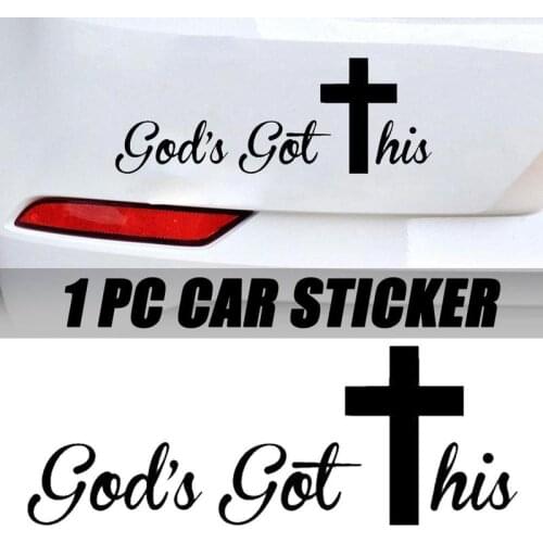 Car Reflective Sticker Christian Pray Jesus Auto Door Body Decorative Film Vinyl Decals Automotive Accessories