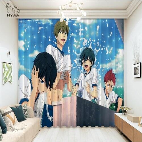 Eternal Summer Poster ChildrenS Room Curtains Valance Curtains For Kitchen On Window Decoration Short Curtains Micro Shading