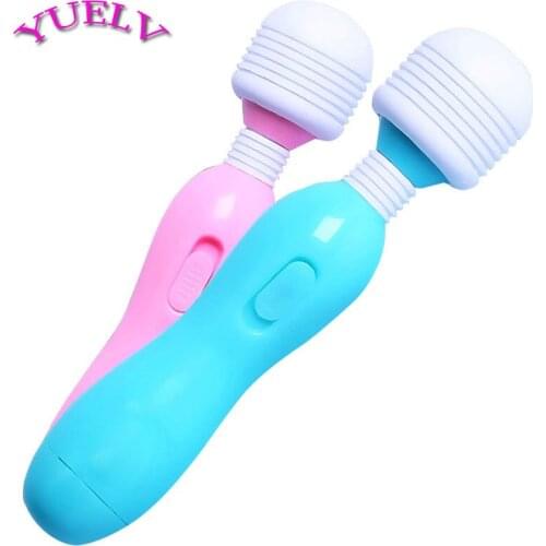 YUELV Magic Wand Vibrating Massager G-spot Clitoris Stimulator Powerful AV Dildo Vibrator Body Massager Adult Sex Toys For Women